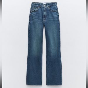Brand New Zara TRF High Rise Wide Leg Jeans